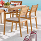 Viewscape Outdoor Patio Ash Wood Dining Armchair Set of 2 by Modway