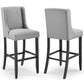 Baron Bar Stool Upholstered Fabric Set of 2 by Modway