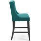 Baronet Counter Bar Stool Upholstered Fabric Set of 2 | Polyester by Modway
