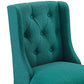 Baronet Counter Bar Stool Upholstered Fabric Set of 2 | Polyester by Modway
