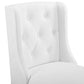 Baronet Counter Bar Stool Faux Leather Set of 2 White by Modway