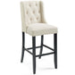 Baronet Bar Stool Upholstered Fabric Set of 2 | Polyester by Modway