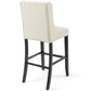 Baronet Bar Stool Upholstered Fabric Set of 2 | Polyester by Modway