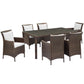Conduit 7 Piece Outdoor Patio Wicker Rattan Dining Set by Modway