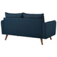 Revive Upholstered Fabric Sofa and Loveseat Set Azure by Modway