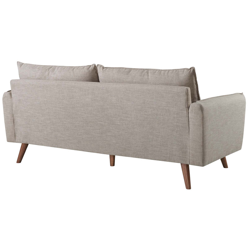 Revive Upholstered Fabric Sofa and Loveseat Set Beige by Modway