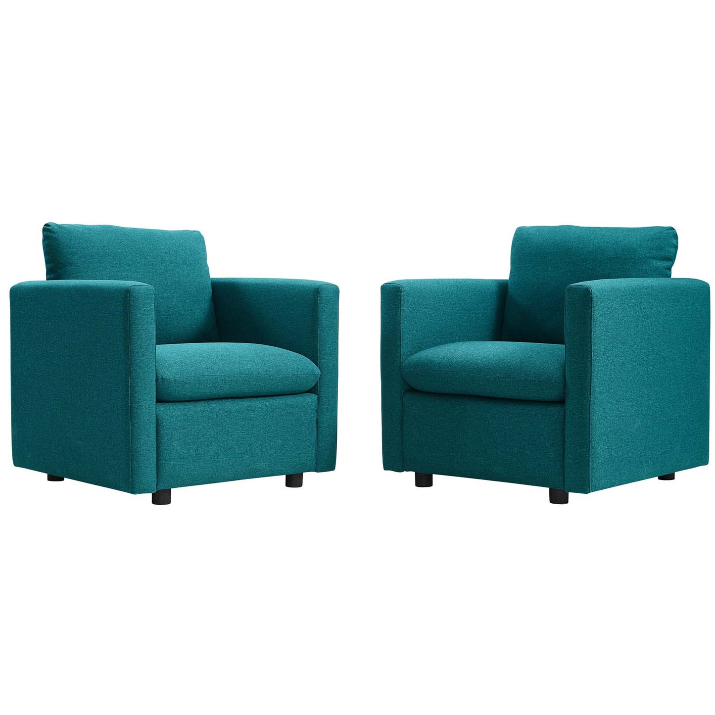 Activate Upholstered Fabric Armchair Set of 2 | Polyester by Modway