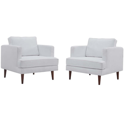 Agile Upholstered Fabric Armchair Set of 2 by Modway