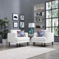 Agile Upholstered Fabric Armchair Set of 2 by Modway
