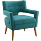 Sheer Upholstered Fabric Armchair Set of 2 | Polyester by Modway