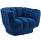 Entertain Vertical Channel Tufted Performance Velvet Sofa and Armchair Set by Modway