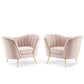 Opportunity Performance Velvet Armchair Set of 2 by Modway
