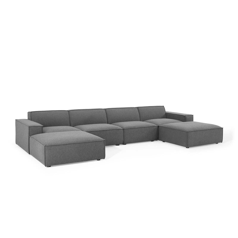 Restore 6 Piece Sectional Sofa | Polyester by Modway