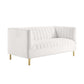 Shift Channel Tufted Performance Velvet Loveseat by Modway
