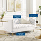 Shift Channel Tufted Performance Velvet Loveseat by Modway