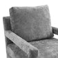 Rehearse Performance Velvet Armchair Gray | Polyester by Modway