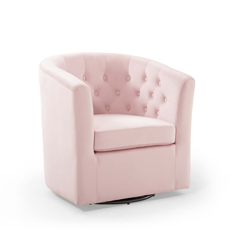 Prospect Tufted Performance Velvet Swivel Armchair by Modway