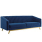 Valiant Vertical Channel Tufted Upholstered Performance Velvet 3 Piece Set by Modway