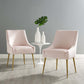 Discern Upholstered Performance Velvet Dining Chair Set of 2 by Modway