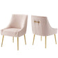 Discern Pleated Back Upholstered Performance Velvet Dining Chair Set of 2  by Modway