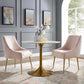 Discern Pleated Back Upholstered Performance Velvet Dining Chair Set of 2  by Modway