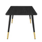 Vigor Rectangular Dining Table Black by Modway