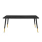 Vigor Rectangular Dining Table Black by Modway