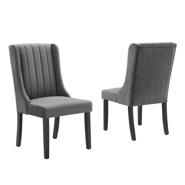 Renew Parsons Performance Velvet Dining Side Chairs - Set of 2 by Modway