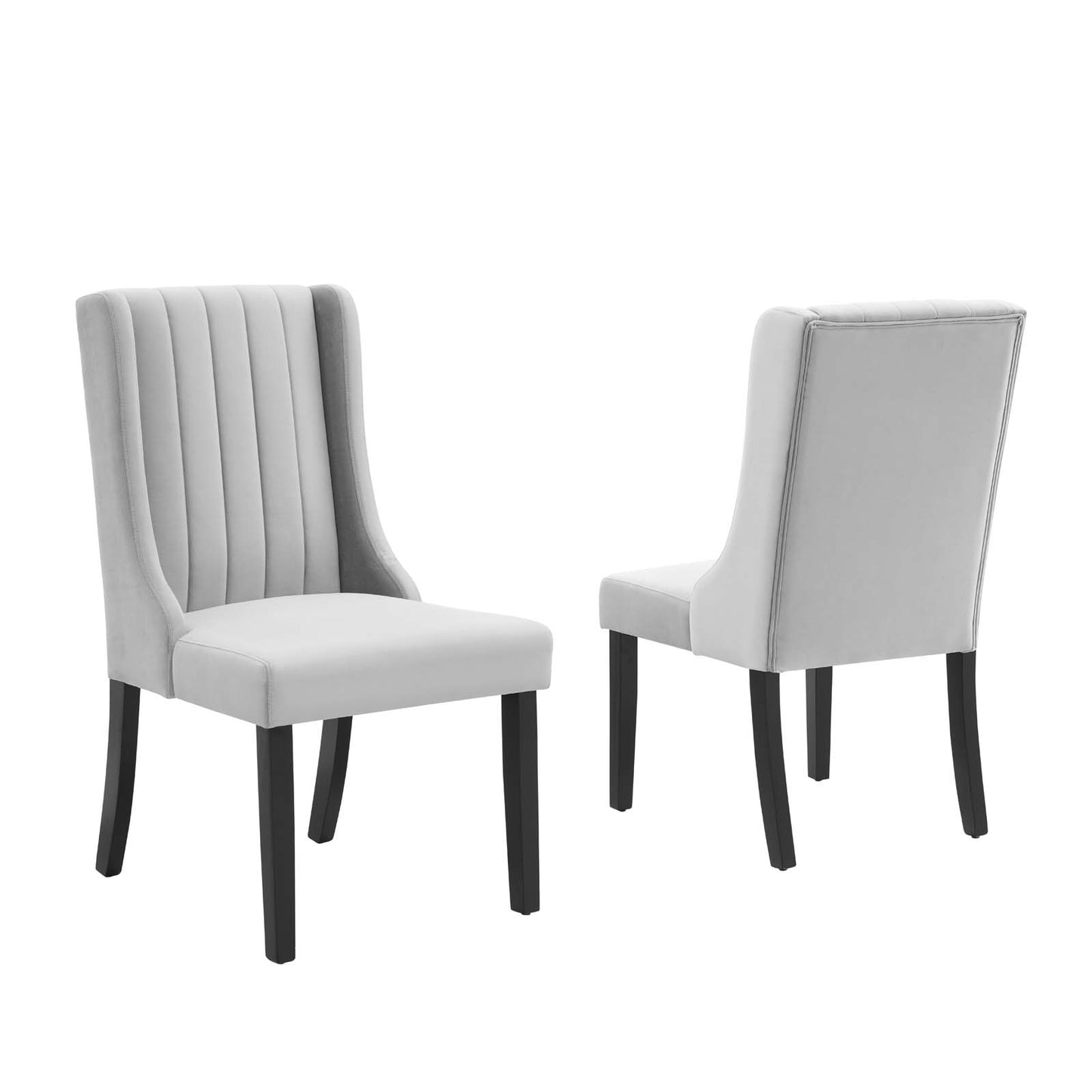 Renew Parsons Performance Velvet Dining Side Chairs - Set of 2 by Modway