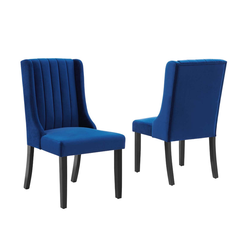 Renew Parsons Performance Velvet Dining Side Chairs - Set of 2 by Modway