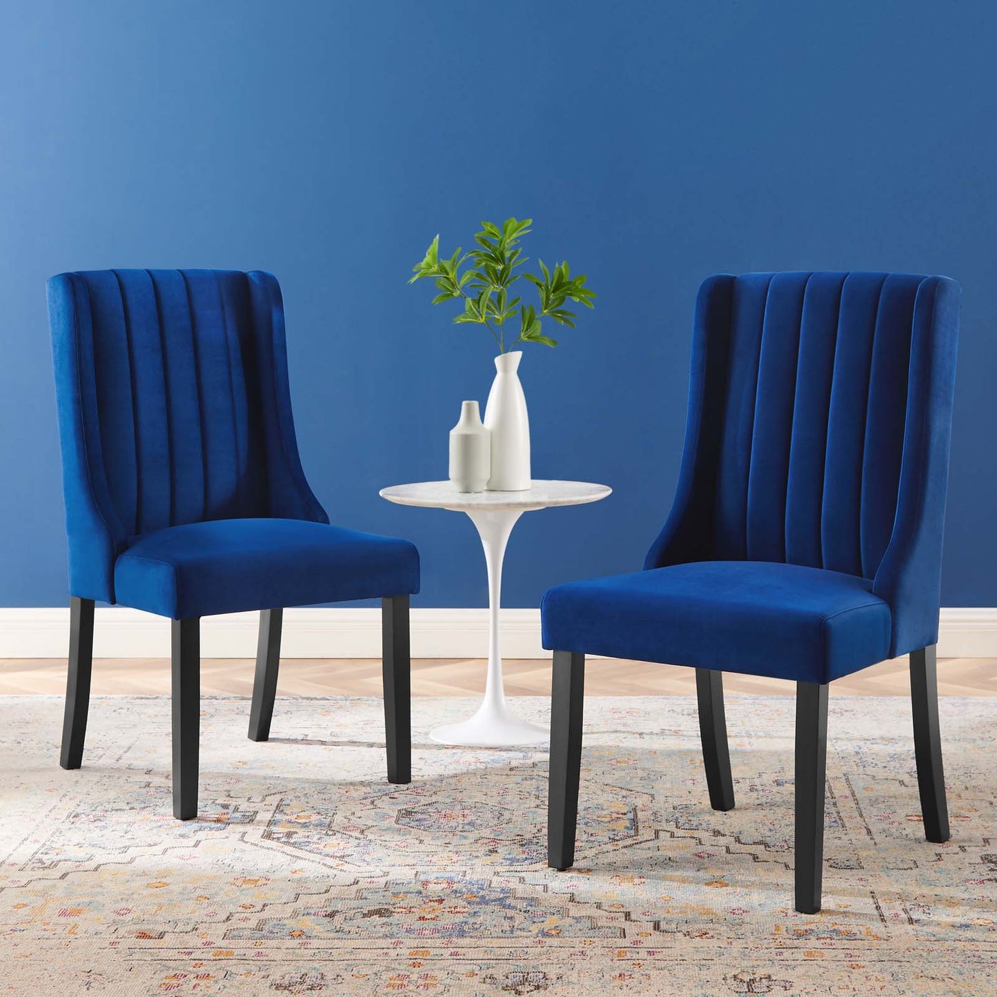 Renew Parsons Performance Velvet Dining Side Chairs - Set of 2 by Modway