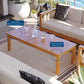 Upland Outdoor Patio Teak Wood 4-Piece Furniture Set Natural White by Modway