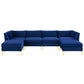 Ardent 6-Piece Performance Velvet Sectional Sofa by Modway