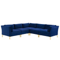 Ardent 5-Piece Performance Velvet Sectional Sofa by Modway