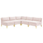 Ardent 5-Piece Performance Velvet Sectional Sofa by Modway