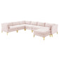 Ardent 7Piece Performance Velvet Sectional Sofa by Modway