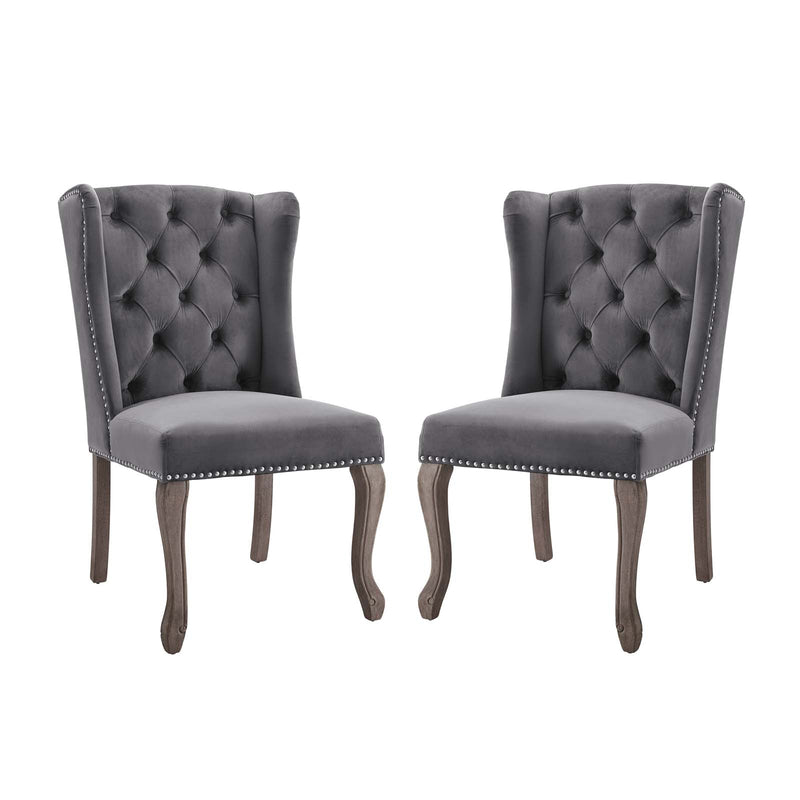 Apprise Side Chair Performance Velvet Set of 2 by Modway
