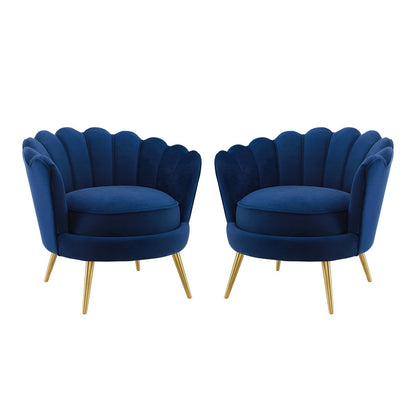 Admire Accent Armchair Performance Velvet Set of 2 by Modway