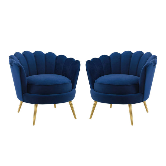 Admire Accent Armchair Performance Velvet Set of 2 by Modway