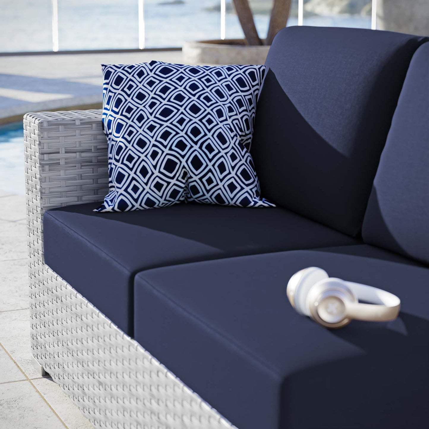 Convene Outdoor Patio LeftArm Loveseat by Modway