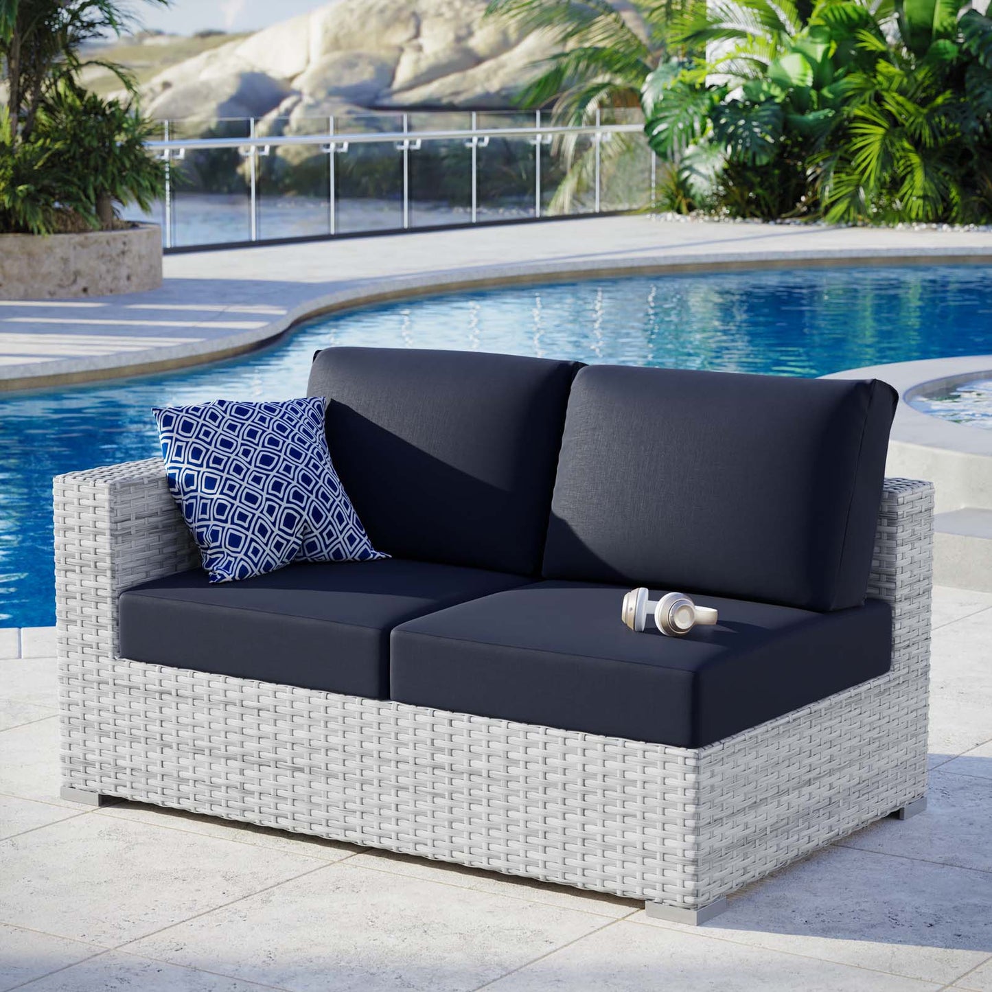 Convene Outdoor Patio LeftArm Loveseat by Modway