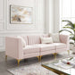 Triumph Channel Tufted Performance Velvet 3-Seater Sofa by Modway