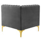 Triumph Channel Tufted Performance Velvet 5-Piece Sectional Sofa by Modway
