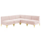 Triumph Channel Tufted Performance Velvet 5-Piece Sectional Sofa by Modway