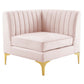Triumph Channel Tufted Performance Velvet 6-Piece Sectional Sofa by Modway