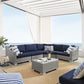 Conway Sunbrella Outdoor Patio Wicker Rattan 5-Piece Sectional Sofa Set by Modway