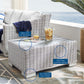 Conway Sunbrella Outdoor Patio Wicker Rattan 5-Piece Sectional Sofa Set by Modway