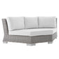 Conway Sunbrella Outdoor Patio Wicker Rattan 5-Piece Sectional Sofa Set by Modway