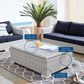 Conway Sunbrella Outdoor Patio Wicker Rattan 9-Piece Sectional Sofa Set by Modway