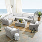 Conway Sunbrella Outdoor Patio Wicker Rattan 9-Piece Sectional Sofa Set by Modway
